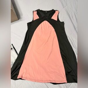 SHEIN Black and Pink Mini Dress